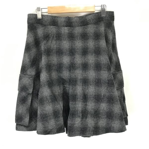 USA made * Zucca /ZUCCA x PENDLETON* wool / culotte skirt / short pants [ lady's M/ black × gray / check pattern ]Pants*pBH525