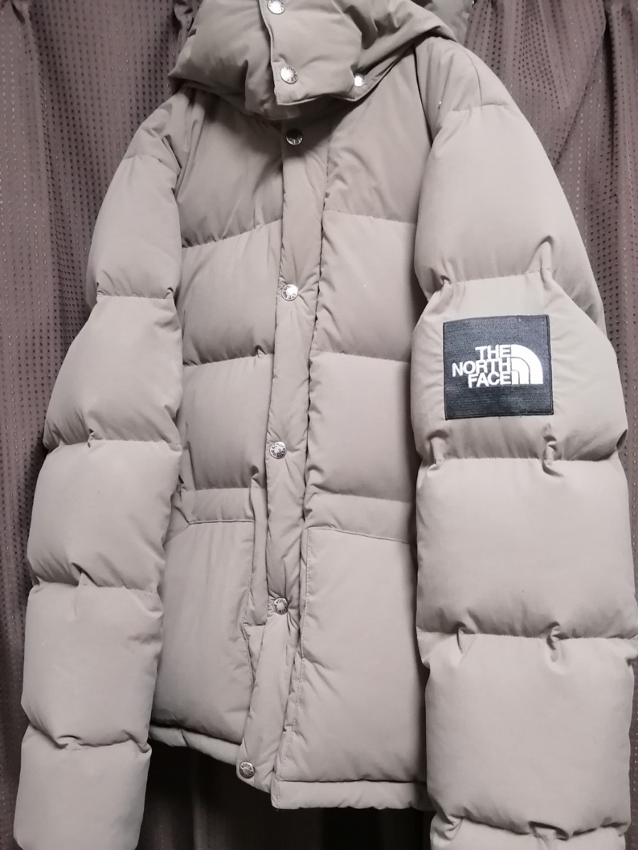 THE NORTH FACE ダウンジャケット JACKET ベージュND91401キャンプシエラショート600フィル