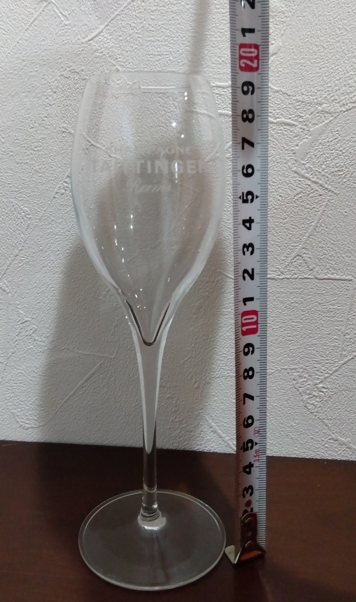 ①シャンパングラス 6点おまとめ LEHMann GLASS TAITTINGER テタンジェ グラス 口径4.8cm 最大寸法6.5cm 高さ19.5cmの画像9