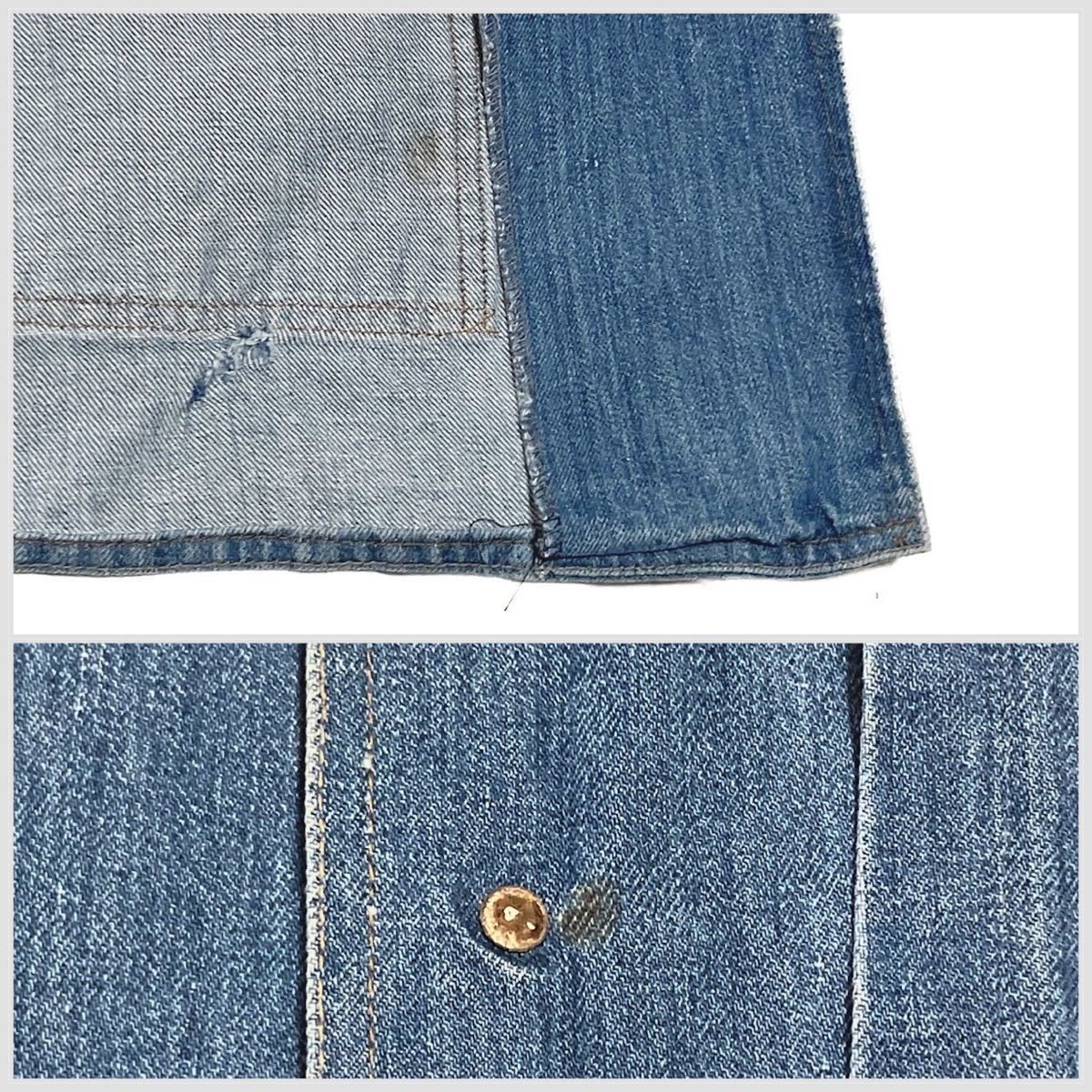 70s Levi's リーバイス オレンジタブ デニム ブッシュジャケット ヴィンテージ M カバーオール_画像9