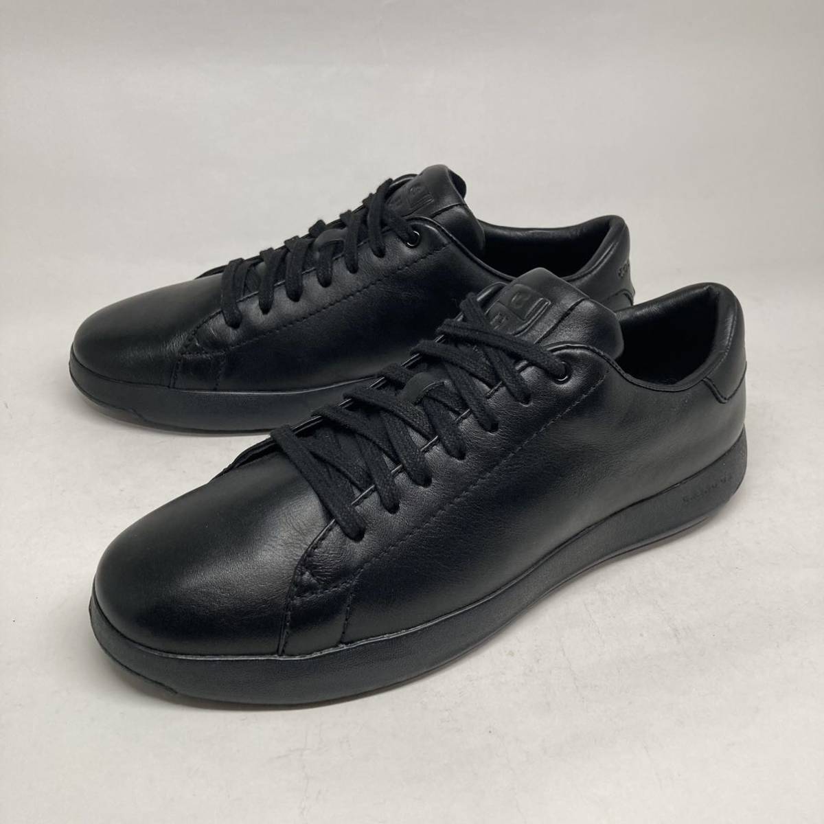 即決!定番! COLE HAAN Grandpro Tennis C24138 天然皮革　7 1/2 黒 / コールハーン グランドプロテニス ブラック_画像1