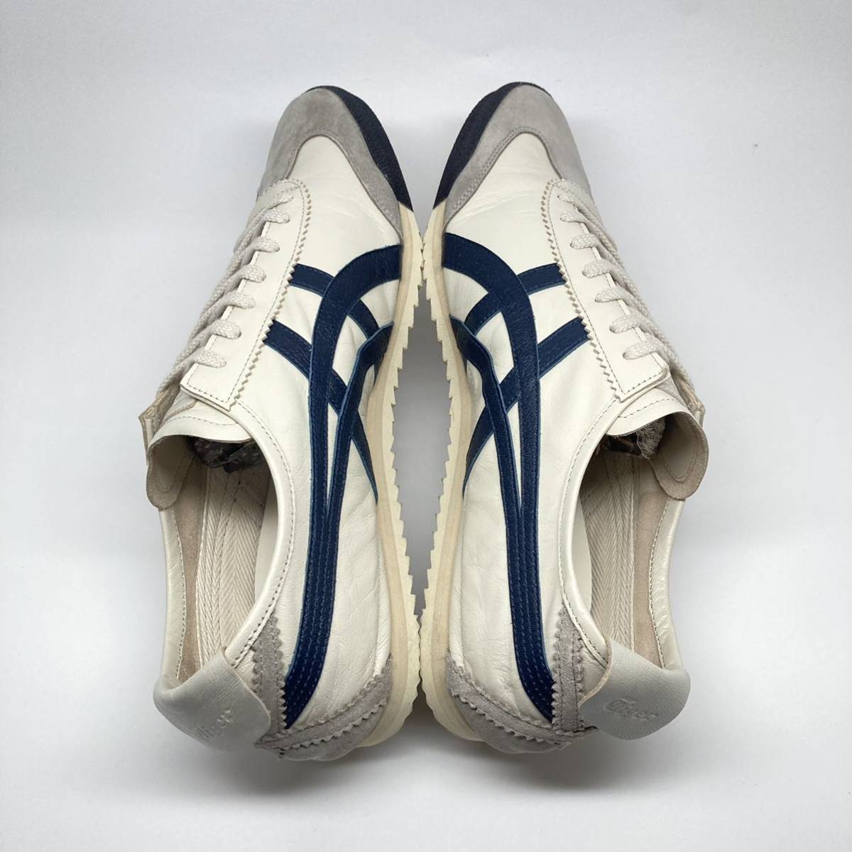 即決!定番! 日本製 Onitsuka Tiger MEXICO 66 DELUXE レザー ベージュ系 30cm 1181A435 / オニツカタイガー メキシコ NIPPON MADE_画像4