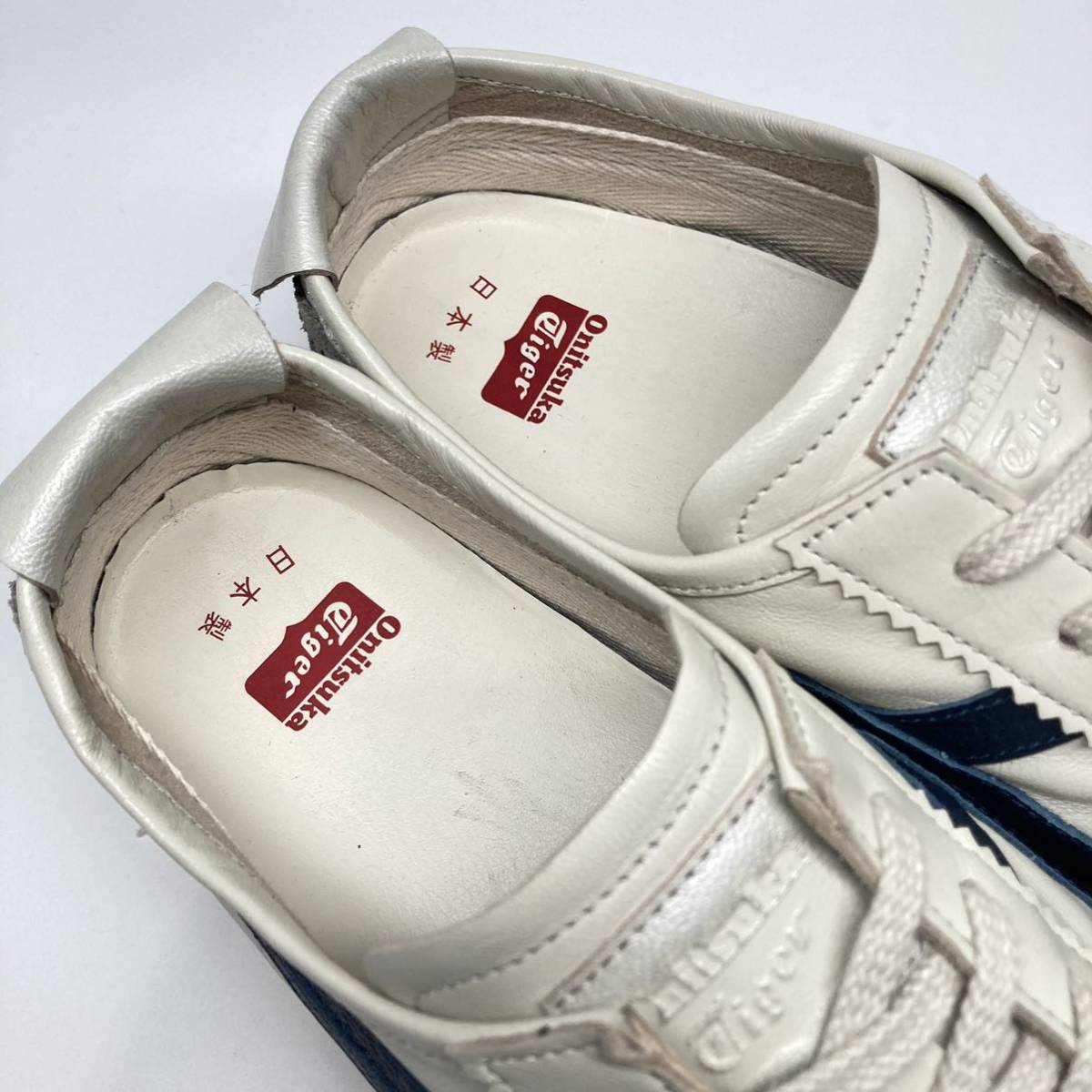 即決!定番! 日本製 Onitsuka Tiger MEXICO 66 DELUXE レザー ベージュ系 30cm 1181A435 / オニツカタイガー メキシコ NIPPON MADE_画像7