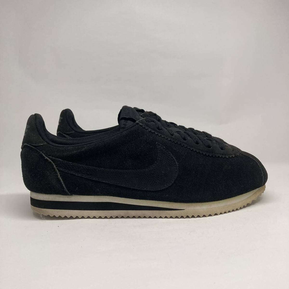 即決!定番! 14製 NIKE CLASSIC CORTEZ LEATHER 黒 27cm 540998 071 / ナイキ クラシック コルテッツレザー ブラック_画像8