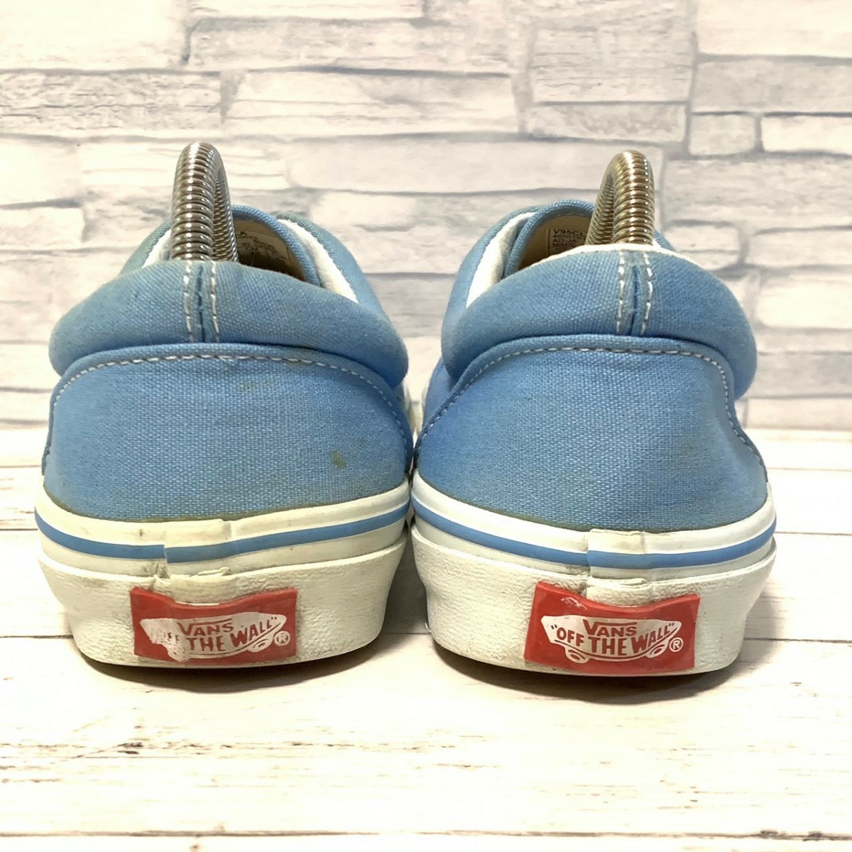 R5473bE VANS バンズ スニーカー ブルー レディース 25cm ERA エラ ヴァンズ シューズ スケーター スケボー カジュアル ローカット V95CLA_画像6