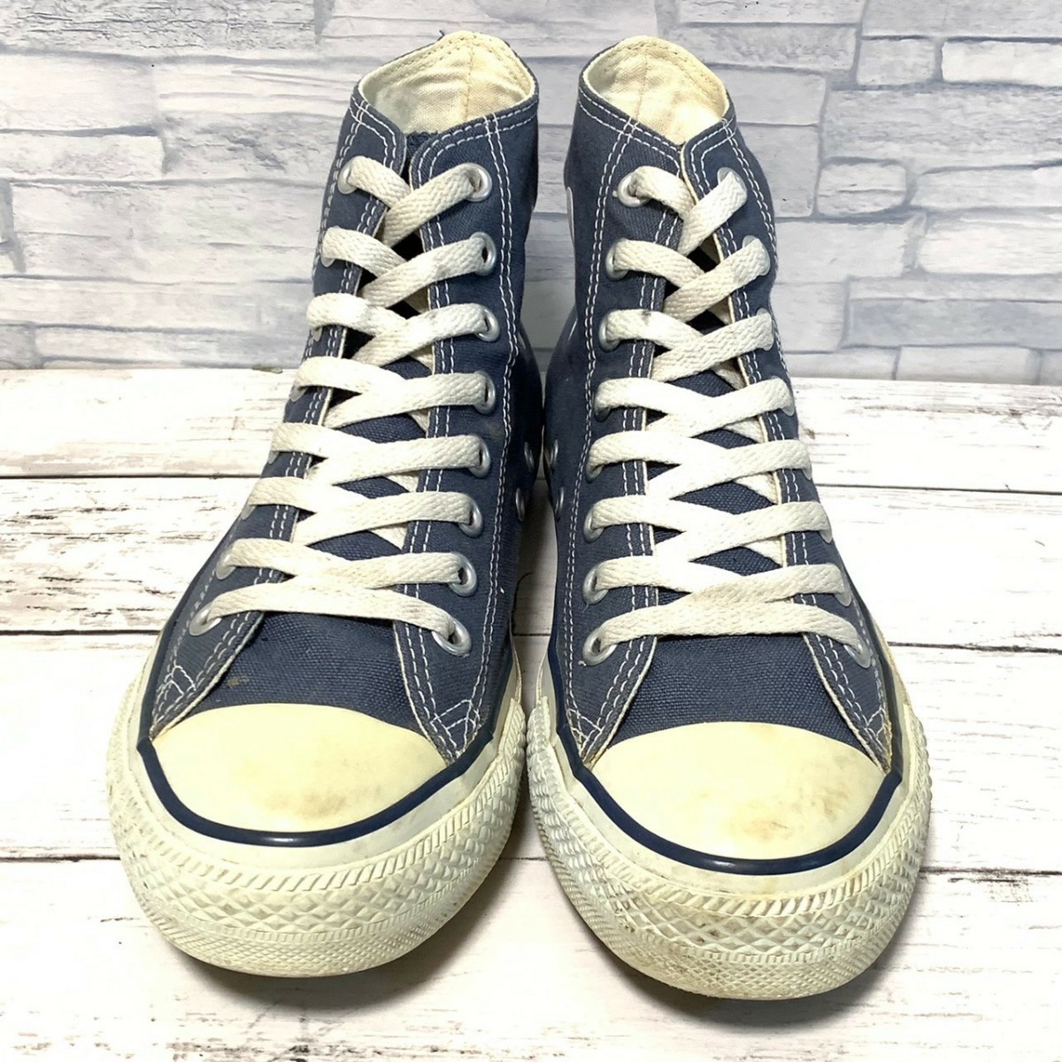 R5465bE CONVERSE コンバース スニーカー ブルー系 メンズ 25cm ハイカット ALL STAR オールスター シューズ 靴 キャンバス M9622_画像4