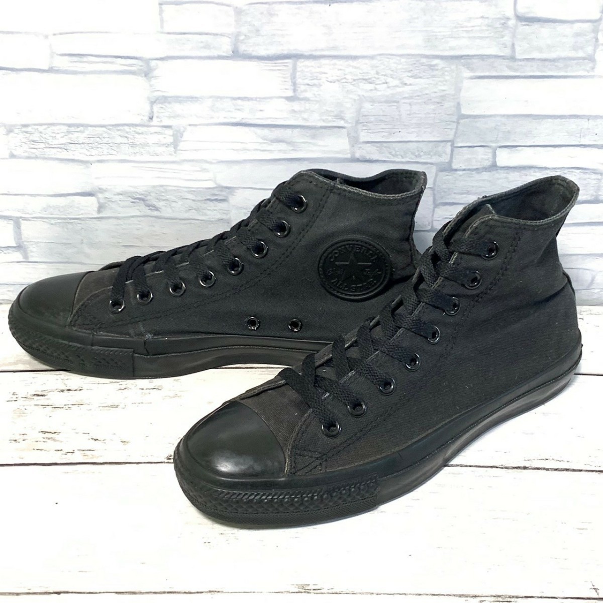 R5547bE CONVERSE Converse sneakers black lady's 25.5cm is ikatto all black ALLSTAR all Star shoes shoes black 