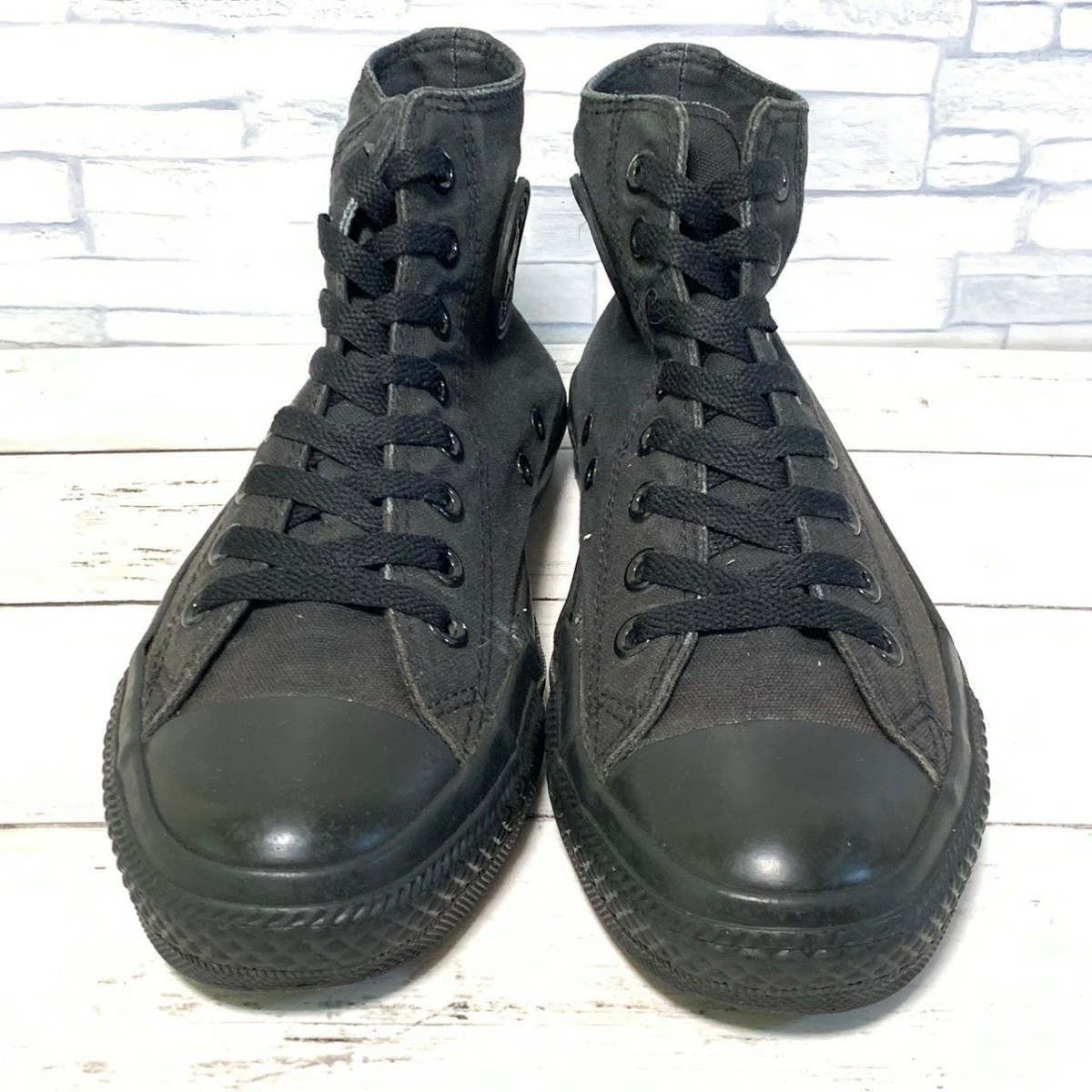 R5547bE CONVERSE Converse sneakers black lady's 25.5cm is ikatto all black ALLSTAR all Star shoes shoes black 