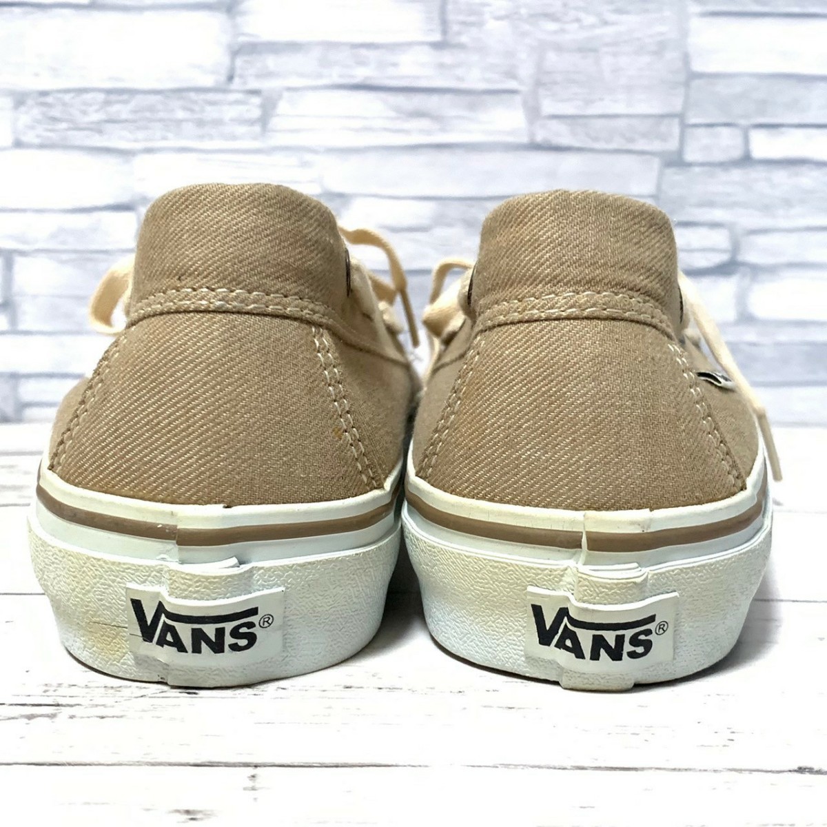 R5561bE VANS バンズ デッキシューズ ベージュ メンズ 28cm マリンスタイル スニーカー シューズ ヴァンズ V50CBR_画像6