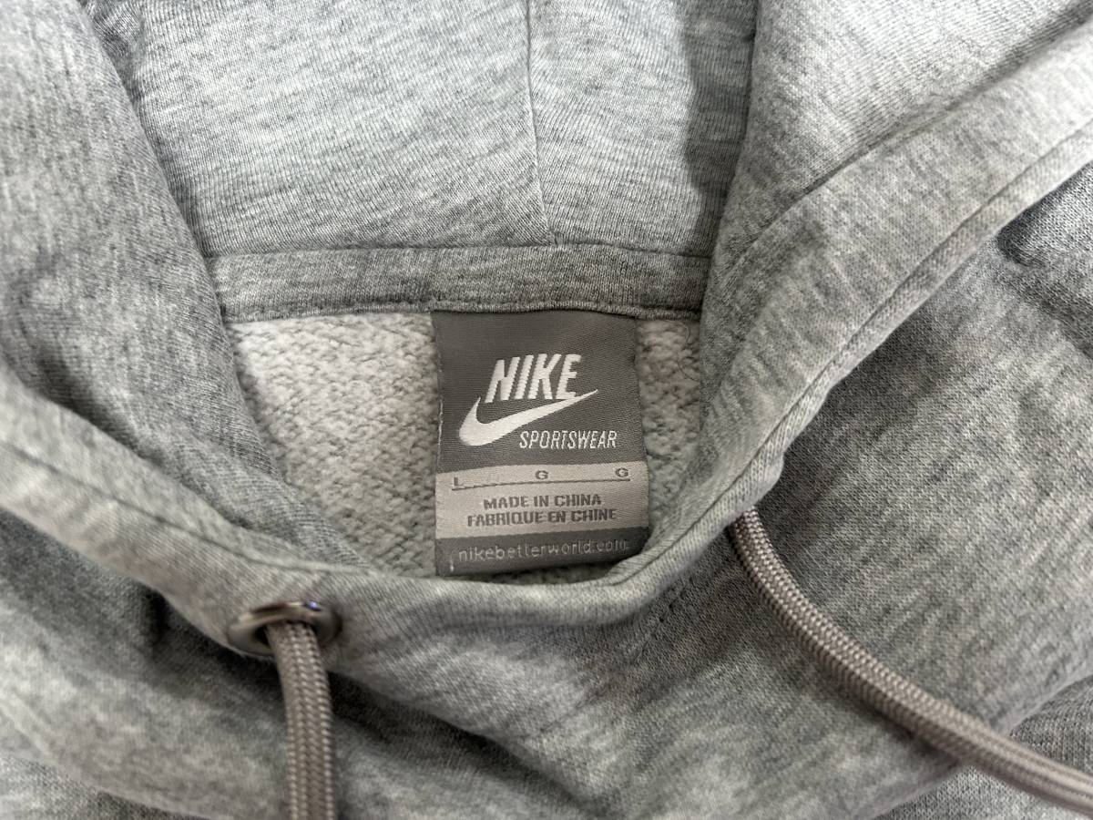 ★ナイキ Nike レディース スウェット パーカー ビッグロゴ プルオーバー Lサイズ★_画像3