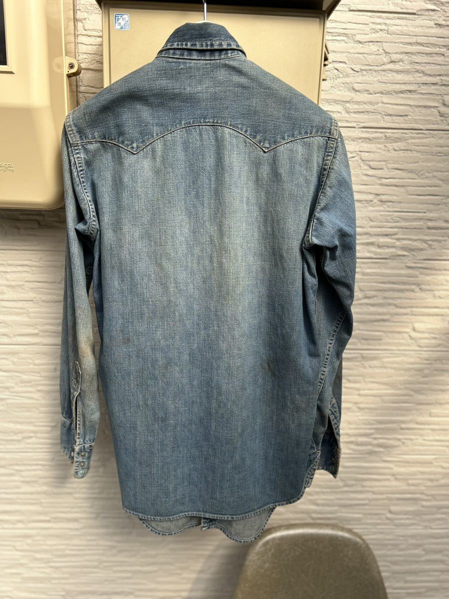 LEVI'S リーバイス ショートホーン デニムウエスタンシャツ デニムシャツ 50S 501XX 506XX 507XX ビンテージ_画像10