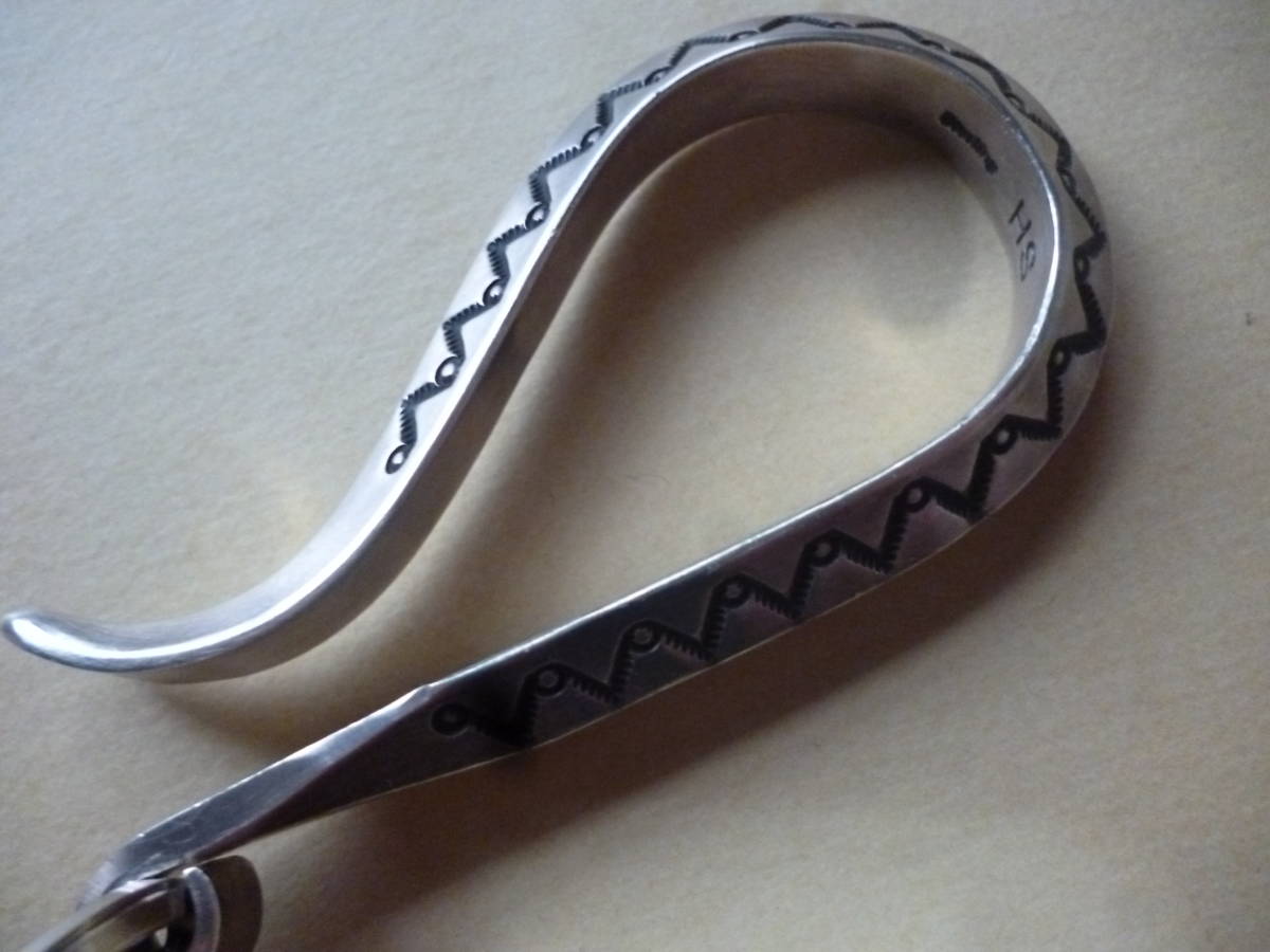  индеец ювелирные изделия Navajo группа * "Хаманн" * Smith Herman Smith * серебряный кольцо для ключей брелок для ключа 