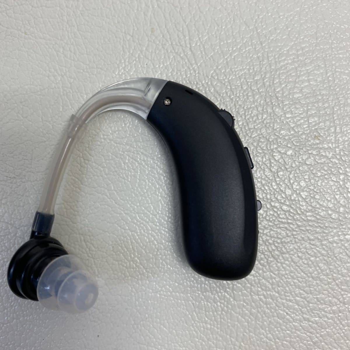 補聴器 充電式　耳掛け　中度～高度用 高音質 片耳　黒_画像5