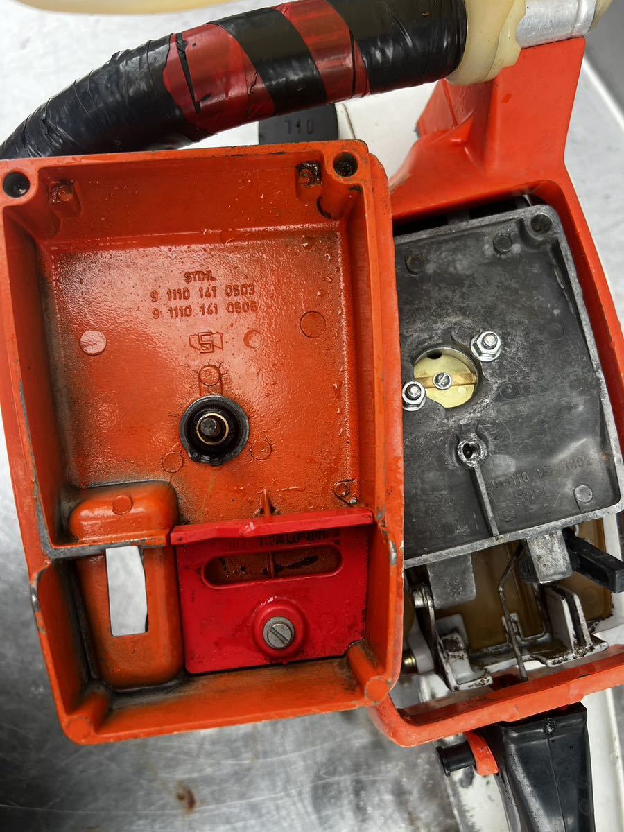 スチール エンジンチェーンソー 041AV 始動未確認 圧縮有り部品取り補修用 ジャング出品の画像3
