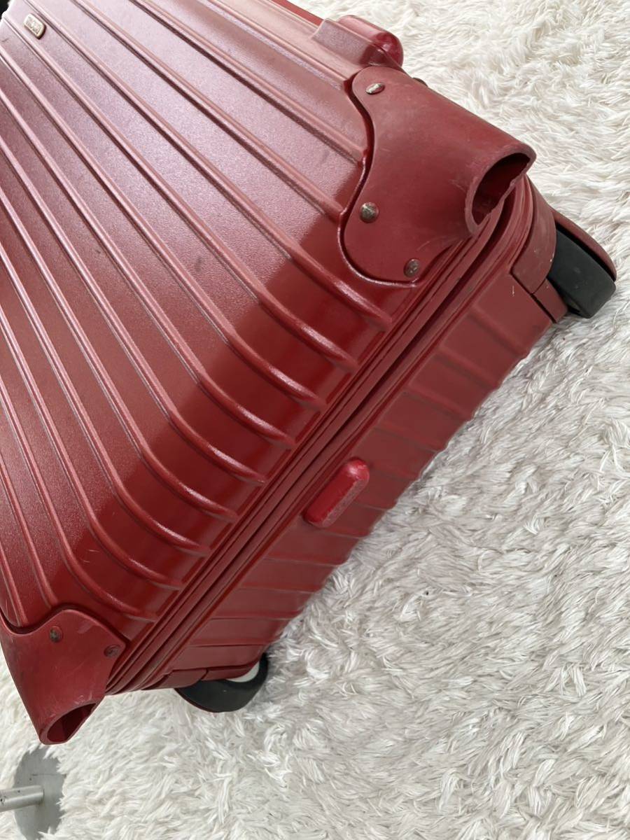 RIMOWA　SALSA リモワ　二輪　サルサ キャリーケース　機内持ち込み OK　スーツケース　赤　レッド　訳あり_画像5