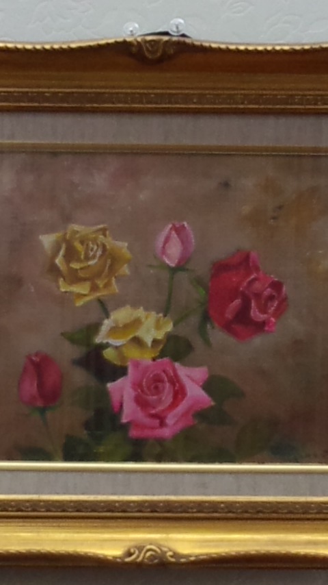 薔薇 ばら バラ 油絵 額装 | litgearshop.com