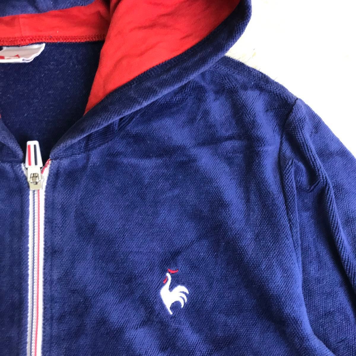 ルコックスポルティフ le coq sportif パーカージャケット ブルゾン　ストレッチ ロゴ刺繍 ジップアップ  スウェット