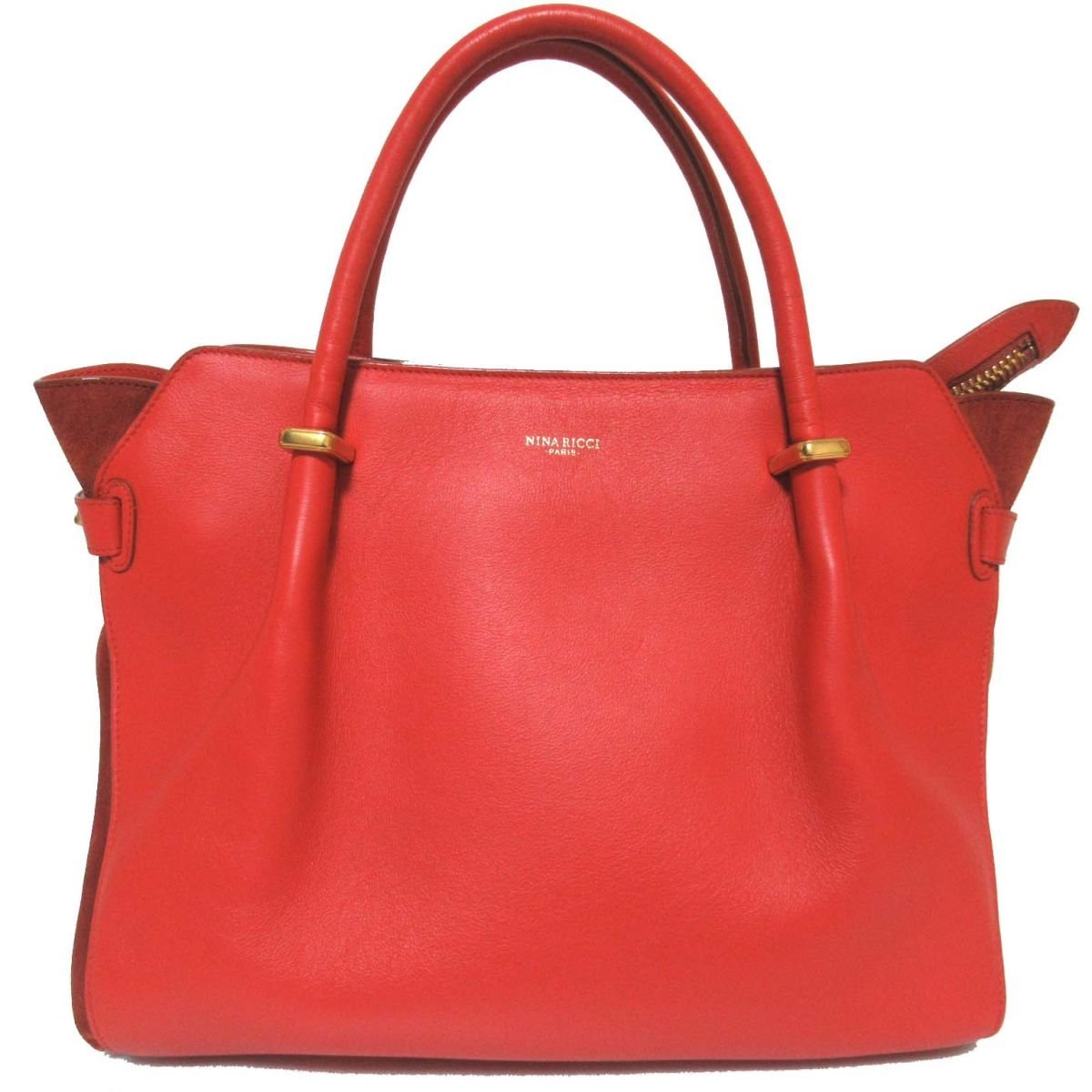 美品 NINA RICCI ニナリッチ マルシェ ミディアム カーフレザー 美品 NINA RICCI ニナリッチ マルシェ ミディアム カーフレザー