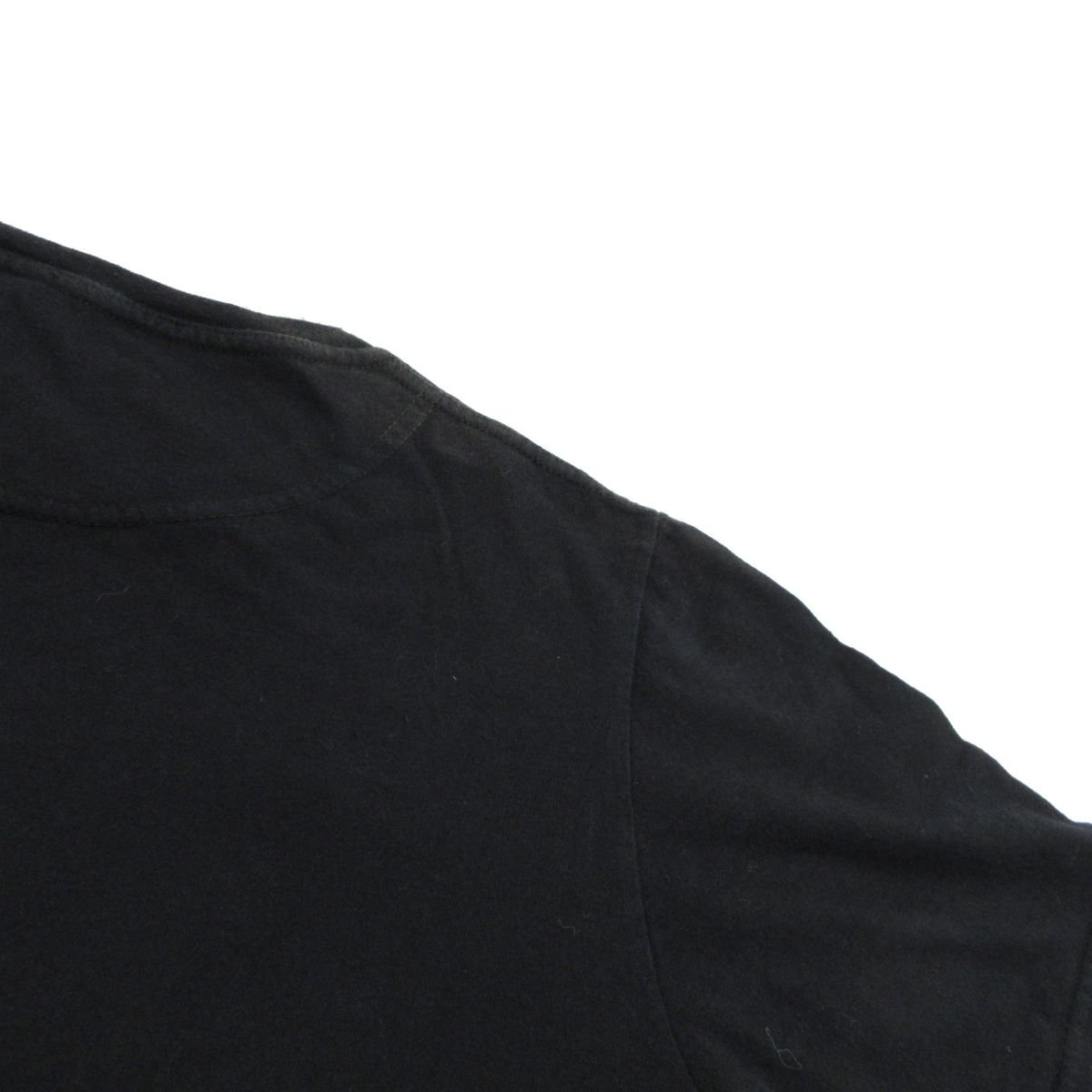 良品 GUCCI グッチ トムフォード期 1997年製 インターロッキングGロゴ刺繍 クルーネック 半袖 Tシャツ カットソー S ブラックの画像5