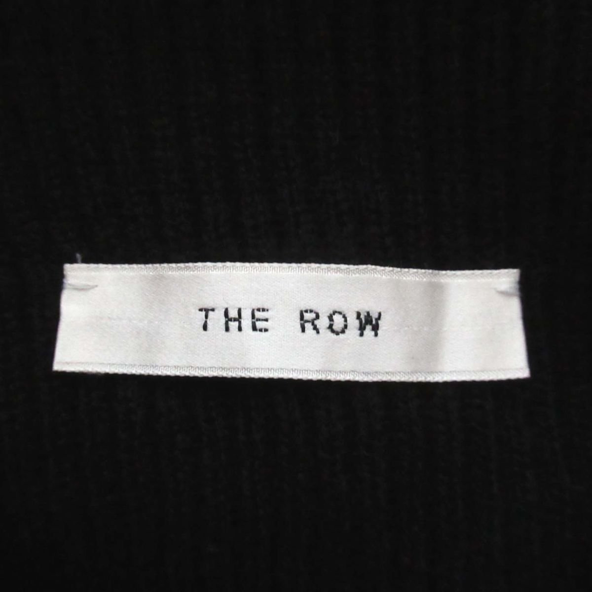 美品 THE ROW ザロウ Daniel カシミヤ100% ハイネック リブニット セーター オーバーサイズ メンズ XLサイズ ブラックの画像6