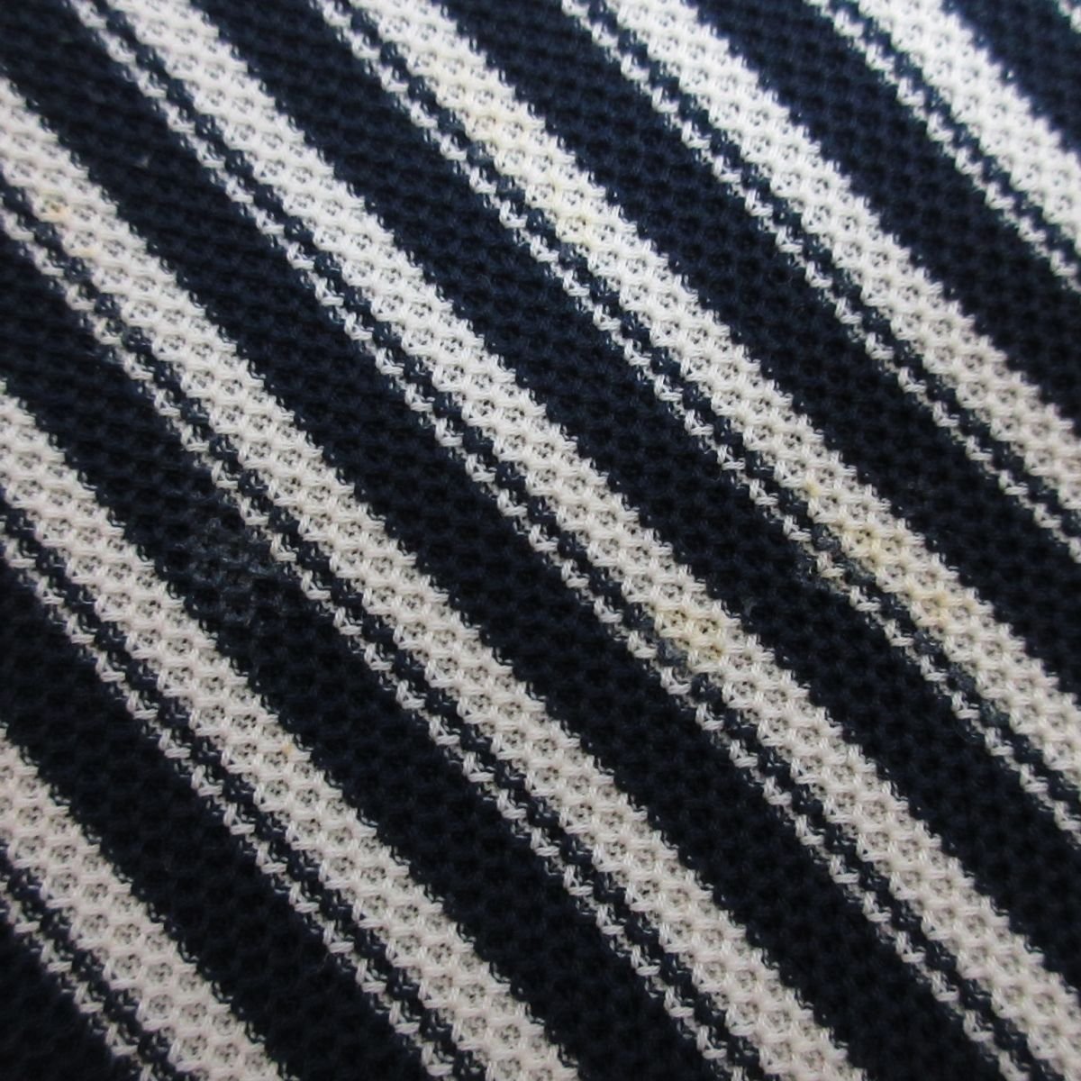  beautiful goods 20SS Lisiere Rige .-rua Pal tomon stripe pattern Easy wide pants size 36 navy × white *