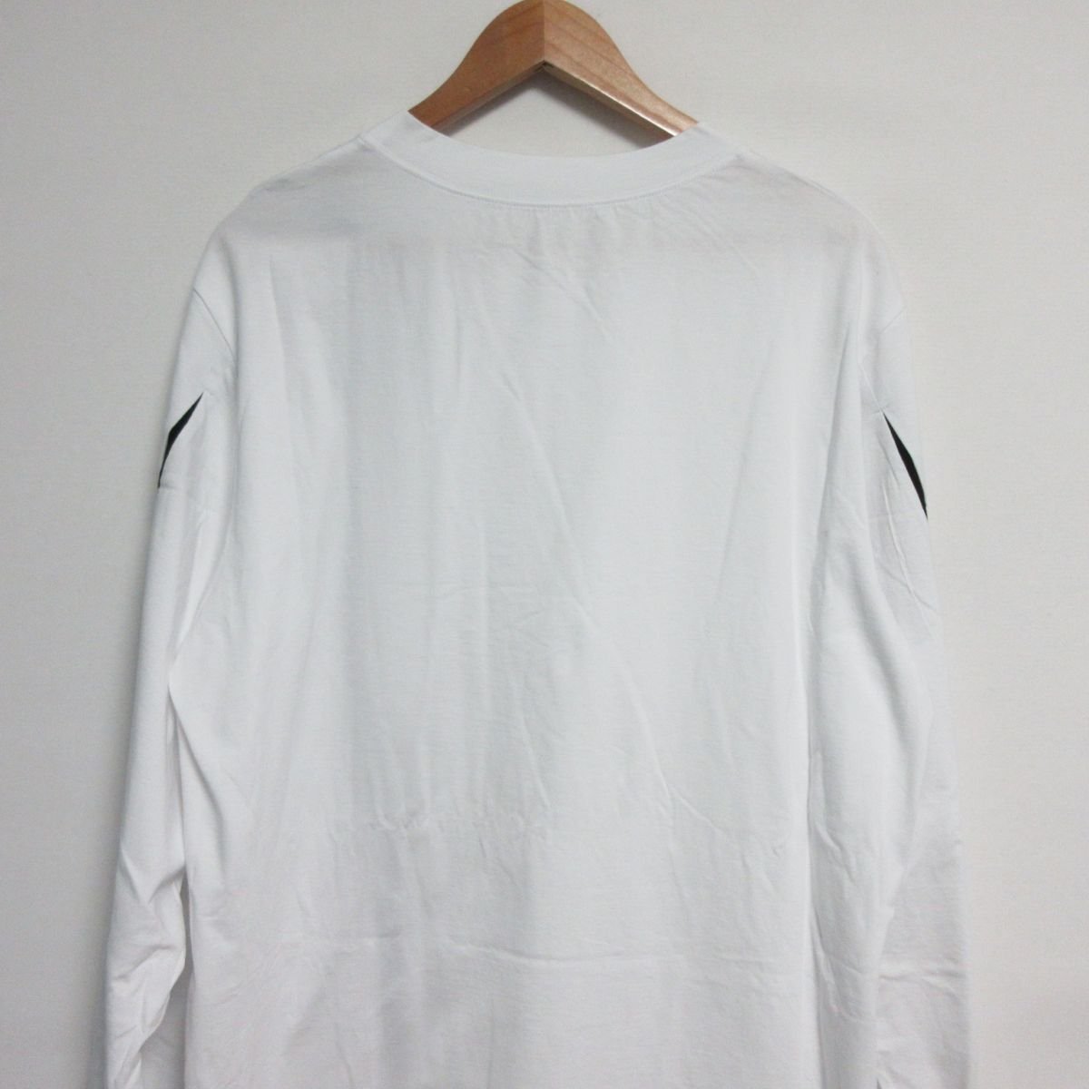 未使用 21SS Ground Y グラウンドワイ ヨウジヤマモト Cutting Blade Long Sleeves Cut 長袖 Tシャツ カットソー オーバーサイズ 38 白 ◆の画像5