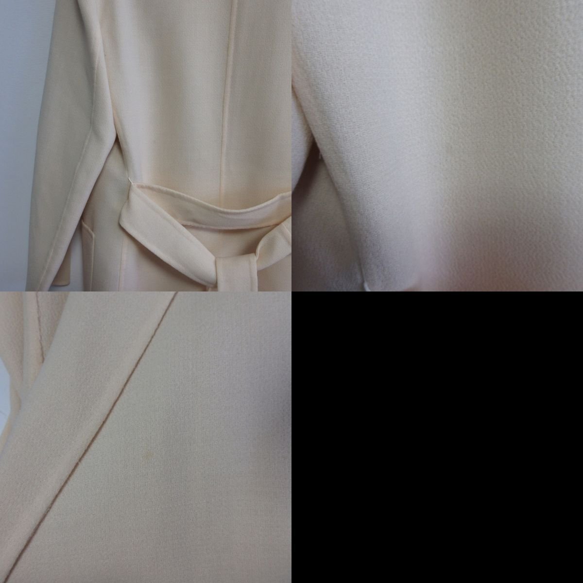  almost beautiful goods Max Mara Max Mara single ratio wing tailoring bell tedo jacket blaser 40 eggshell white *