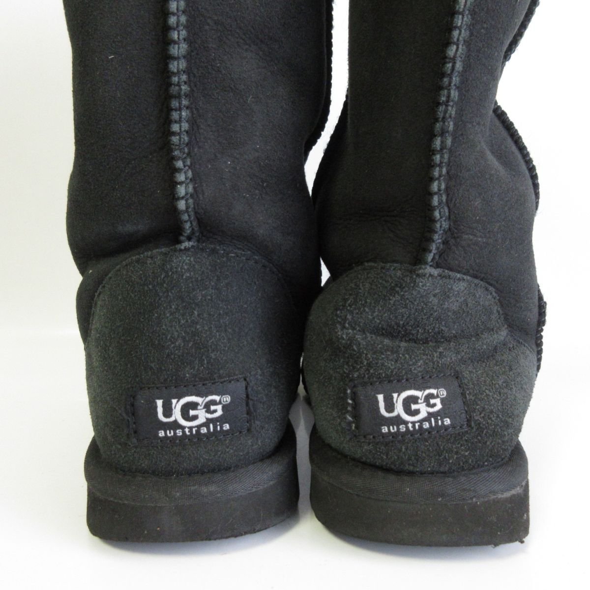 美品 UGG アグ クラシック トール 2 CLASSIC TALL II ボア ムートンブーツ 5815 24cm ブラック ◆_画像7