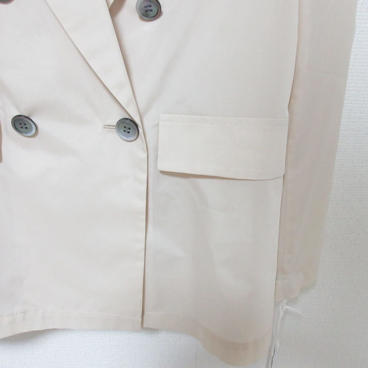  unused 23SS Diagram Diag Ram sia- double breast jacket tailored jacket size 36 beige *