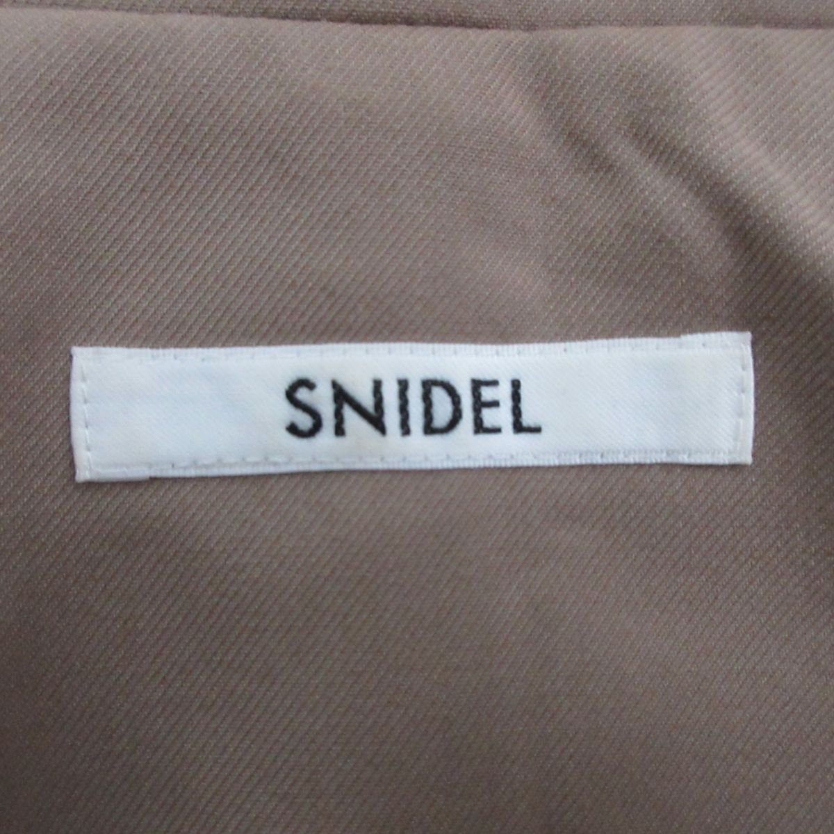 美品 22SS SNIDEL スナイデル オーバーサイズ テーラードジャケット SWFJ222002 サイズ1 ベージュ ◆_画像7