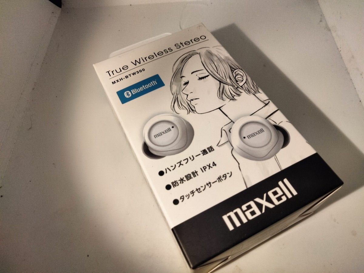 送料無料！maxelマクセル/Bluetooth対応完全ワイヤレスカナル型ヘッドホン/MXH-BTW300/新品