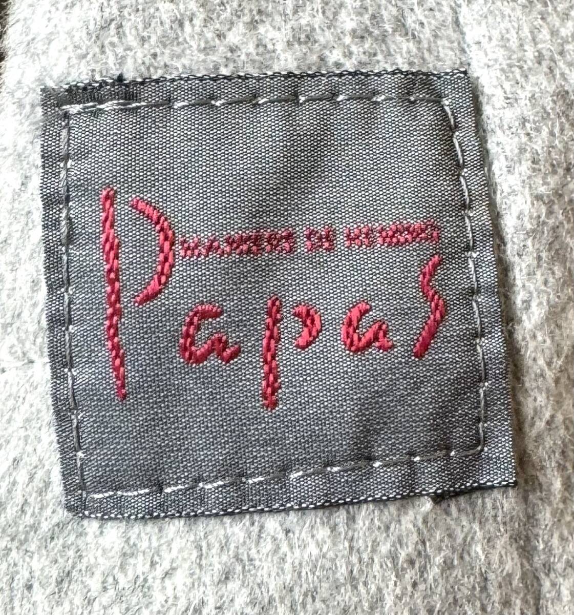 最高級【定価7万】Papas パパス アンゴラ ジャケット L (48) メンズ ウール テーラード Pロゴ刺繍【上品な大人のジャケット】日本製_画像8