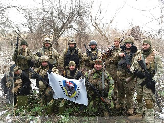 ウクライナ軍 ジョージア部隊 パッチ ベルクロの画像3
