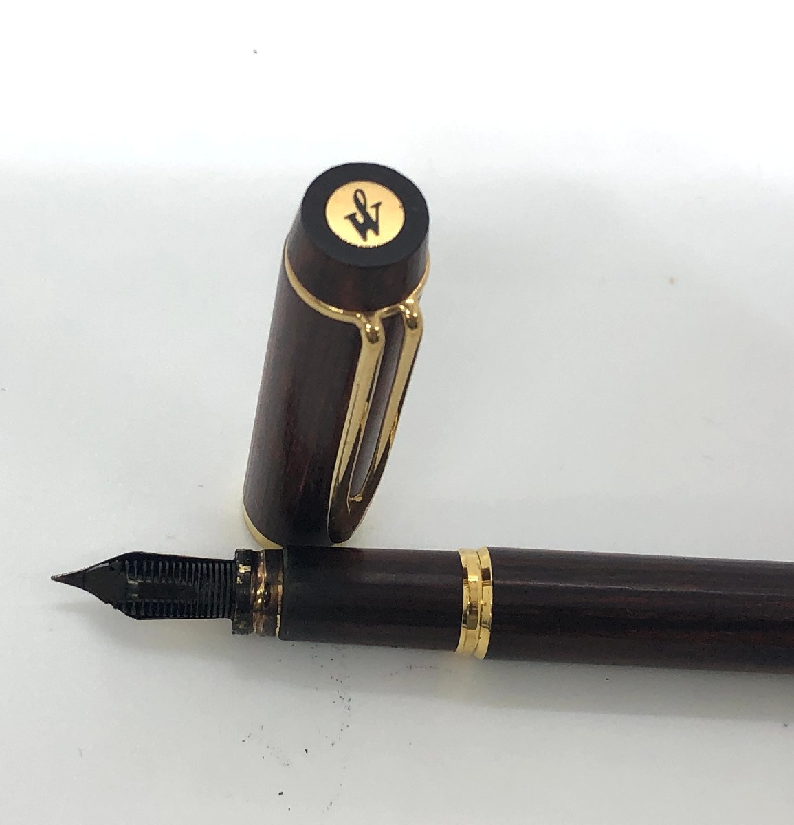 【和の美】 WATERMAN　万年筆　ideal　ウッド　ブラウン　18K 750_画像5