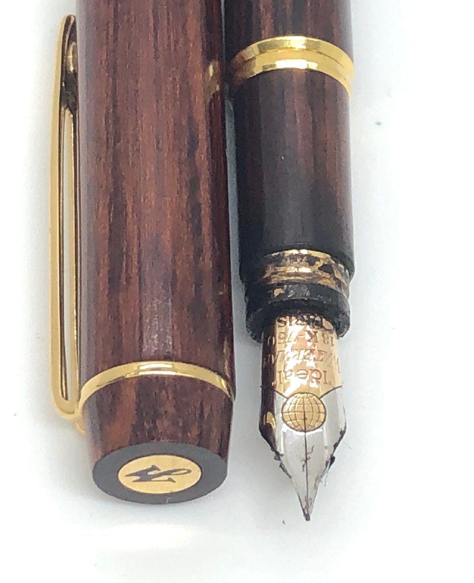 【和の美】 WATERMAN　万年筆　ideal　ウッド　ブラウン　18K 750_画像8