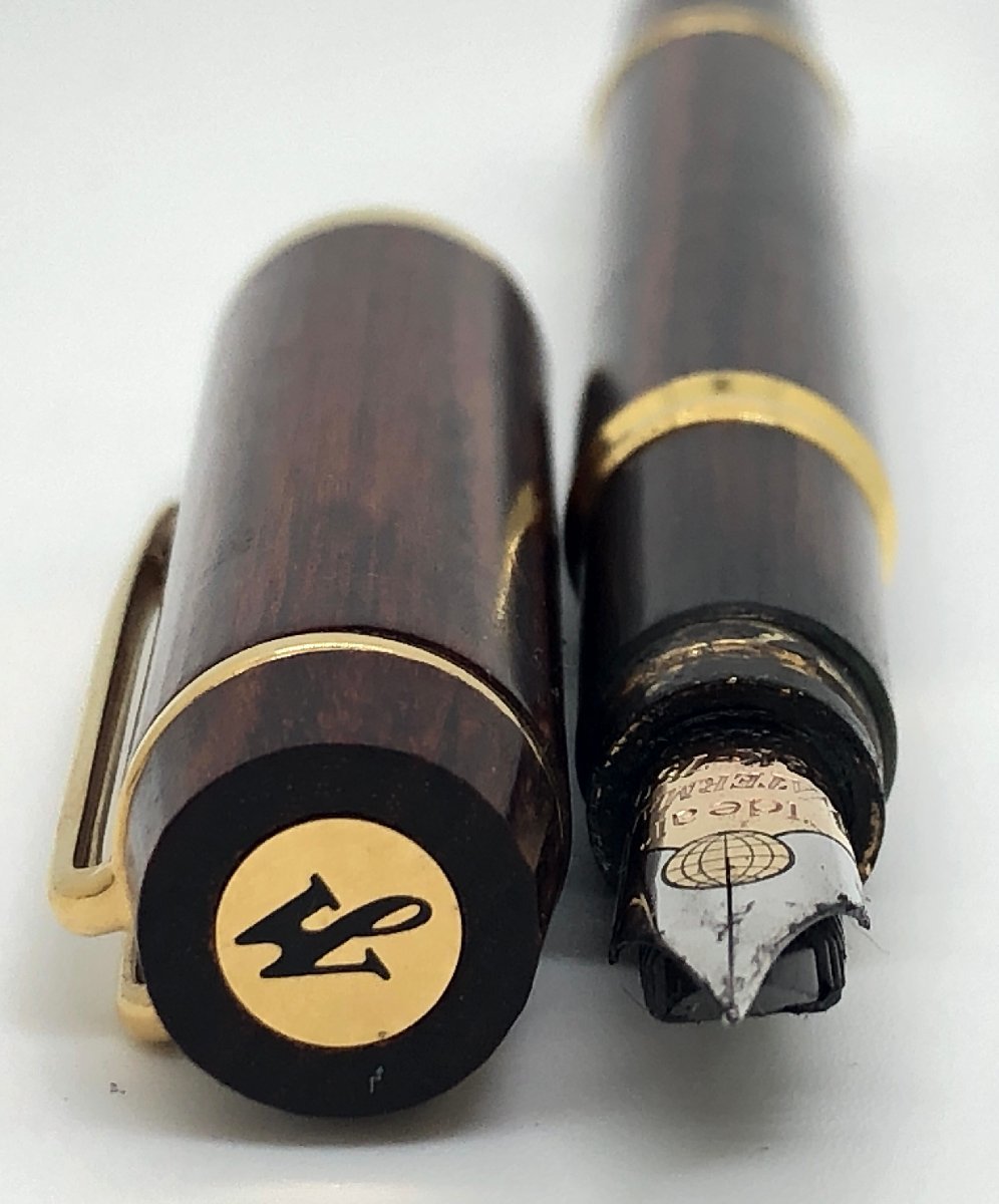 【和の美】 WATERMAN　万年筆　ideal　ウッド　ブラウン　18K 750_画像10