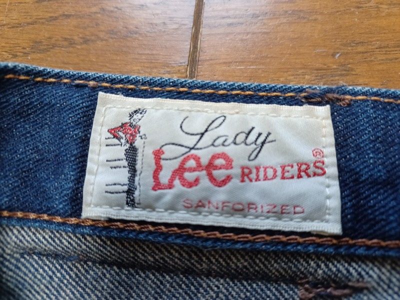 Lee  Lady RIDERS ウエスト平置き41cm  スリムフィット 日本製 ユーズド加工