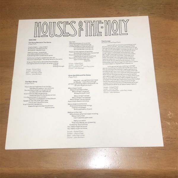 【即決】国内盤 帯2種付 LED ZEPPELIN / HOUSES OF THE HOLLY レッド・ツェッペリン 聖なる館 P-10107A_画像4