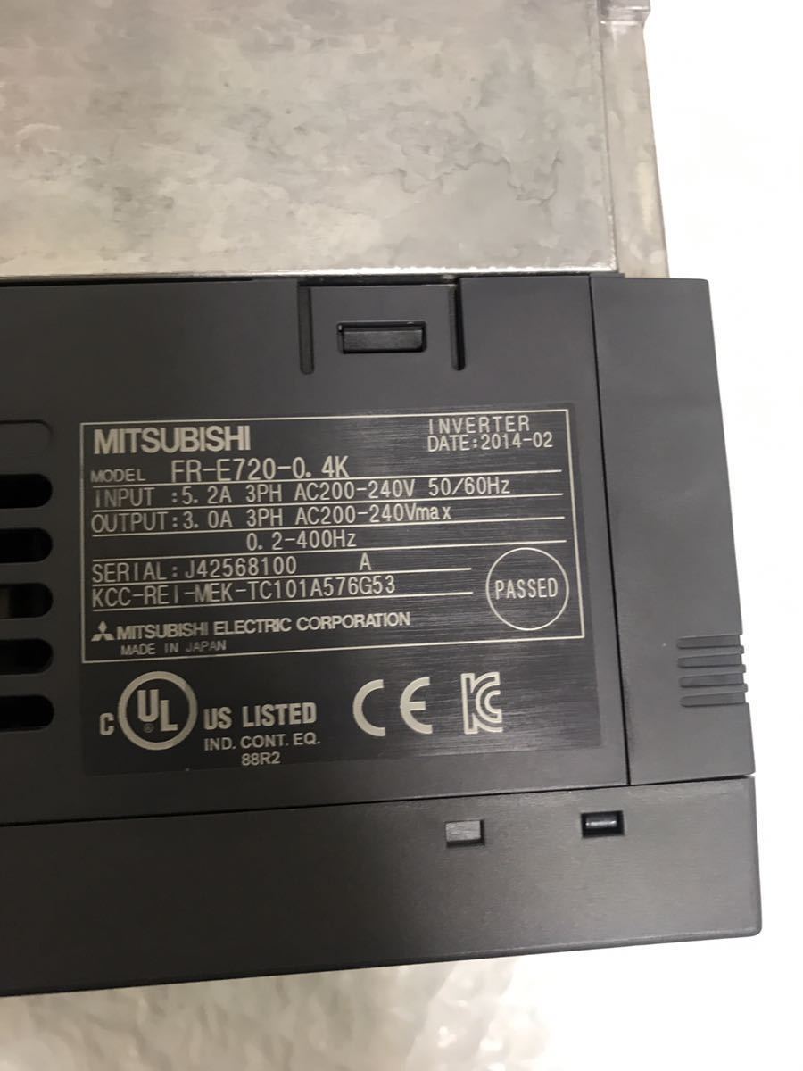 中古美品三菱電機 MITSUBISHI インバーター FR-E720-0.4K動作保証1/6 A-1_画像6