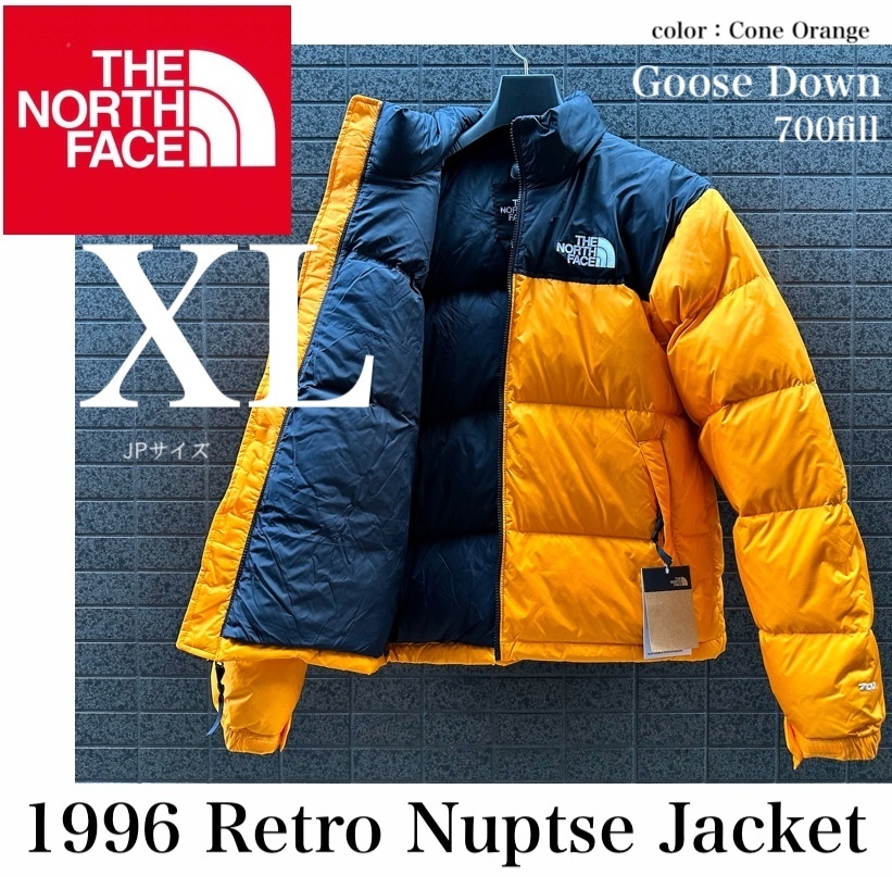 ◆ Модельная выставка ◆ Новый XL Size North Face 1996 Retro Nupushi Goose Goose Down Jacket 700fill Желтый Северный Лице RTRO NPSE