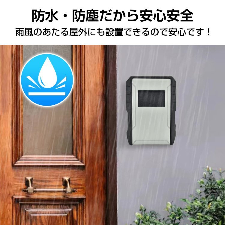 送料無料 キーボックス 屋外 壁掛け ダイヤル式 外付け ヘルパー 業務用 錠 盗難防止 オシャレ 収納 隠し セキュリティ ドアノブ sg124_画像4