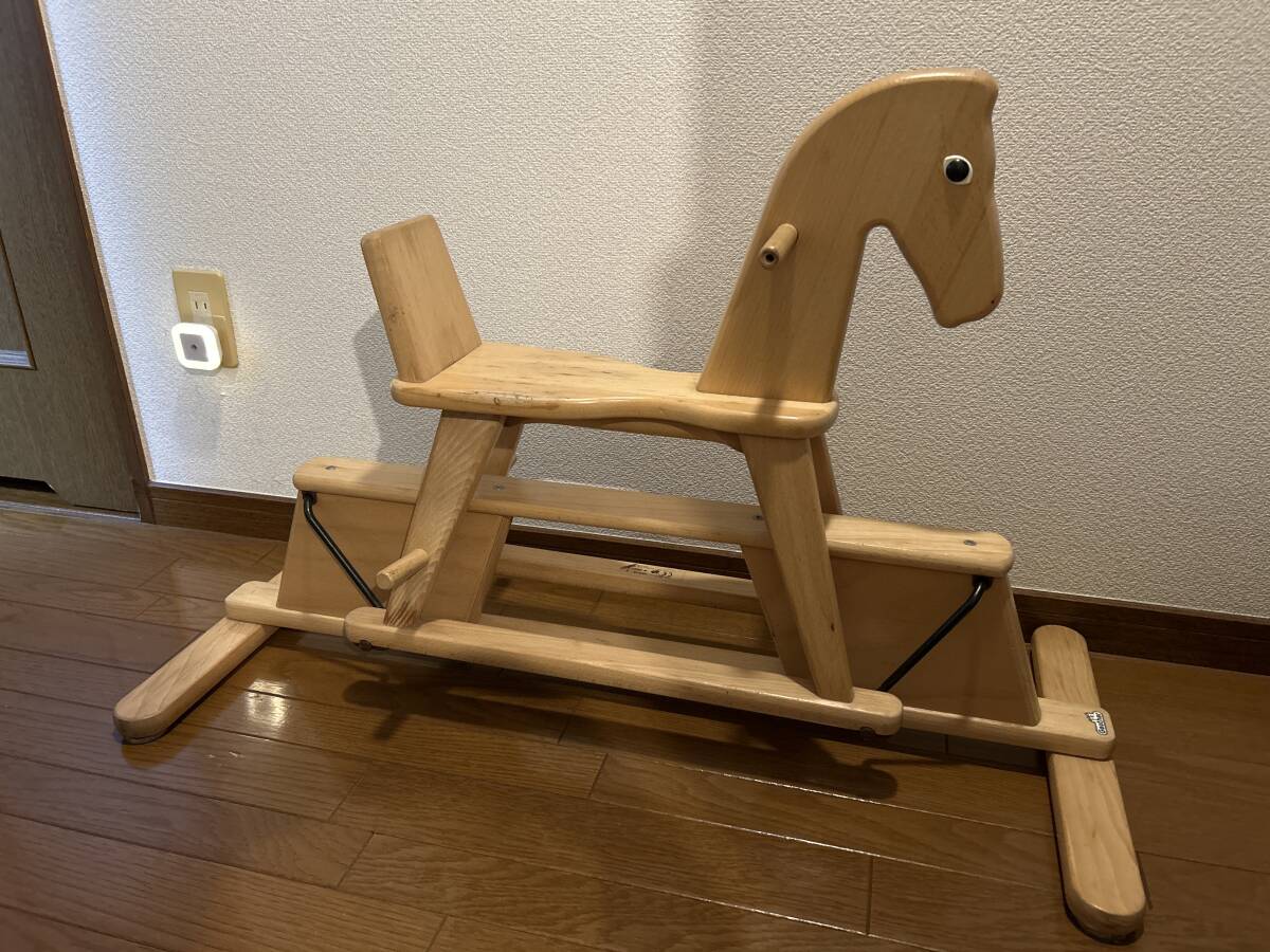 Geuthergoita- locking hose wooden horse Germany bo- flannel ndo Northern Europe higashi . swing toy for riding 22420ym