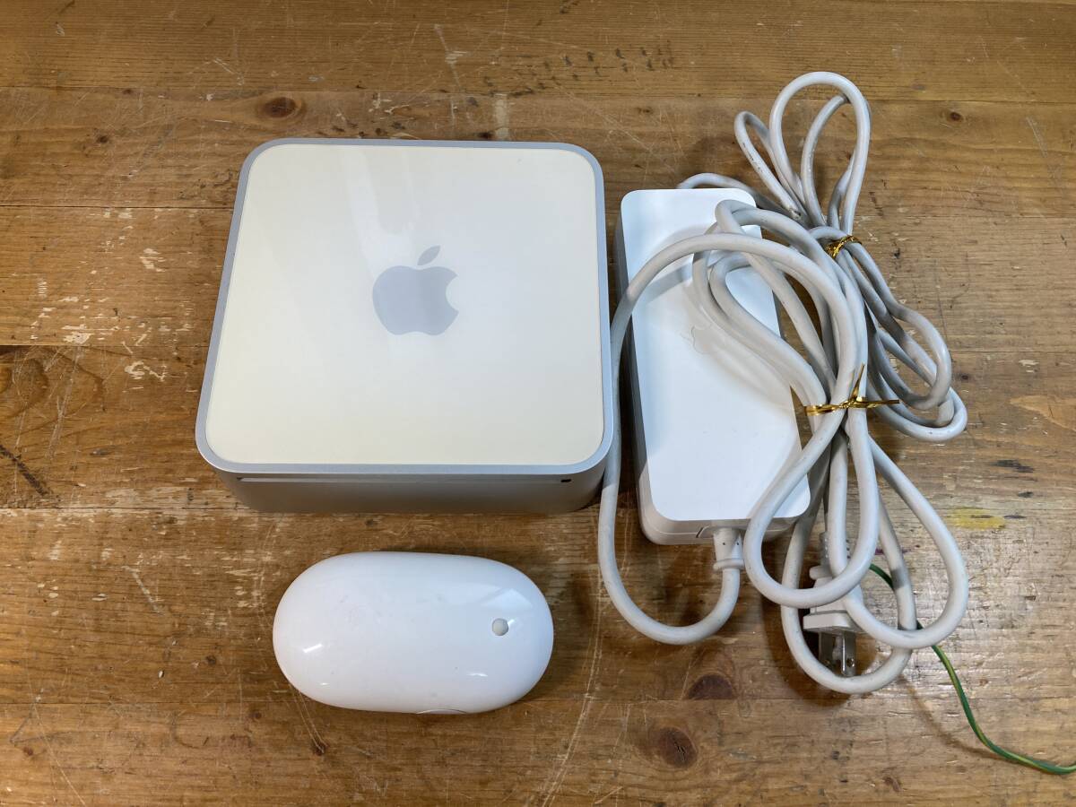 Apple アップル Mac mini A1176 マウス A1197 22421y OS X 1.66GHz Intel Core Duo 512MB 667MHz DDR2 SDRAM_画像1