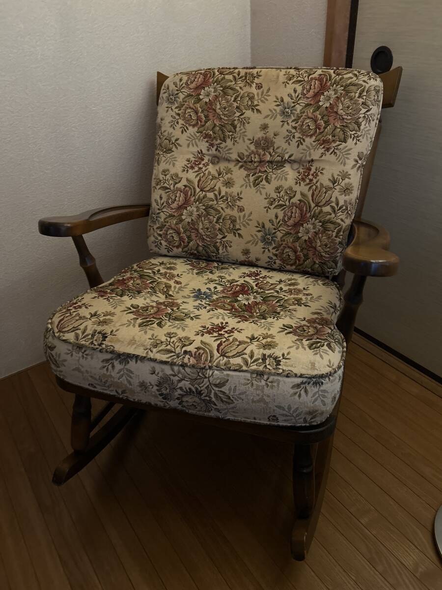 Karimoku カリモク家具 ロッキング チェア 22414ym 揺り椅子 カントリー_画像1