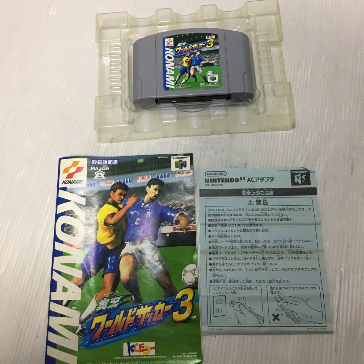 ニンテンドウ64 実況ワールドサッカー３ 箱説付き コナミ N64の画像5