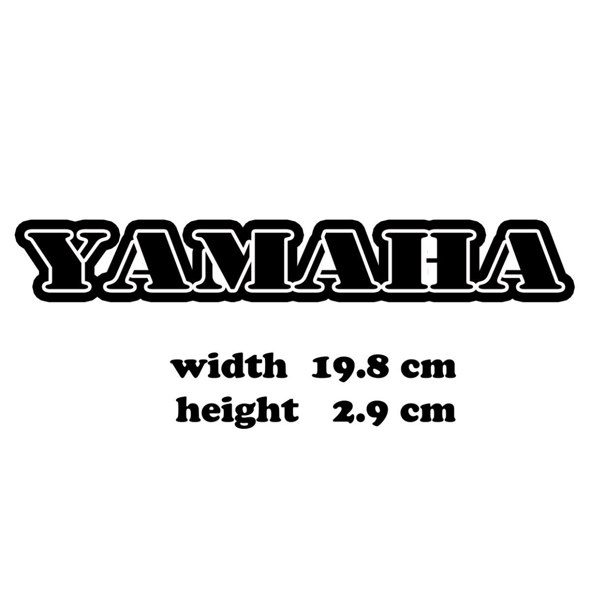 (D8)カッティングシート YAMAHA ヤマハ 2枚セット  ステッカー