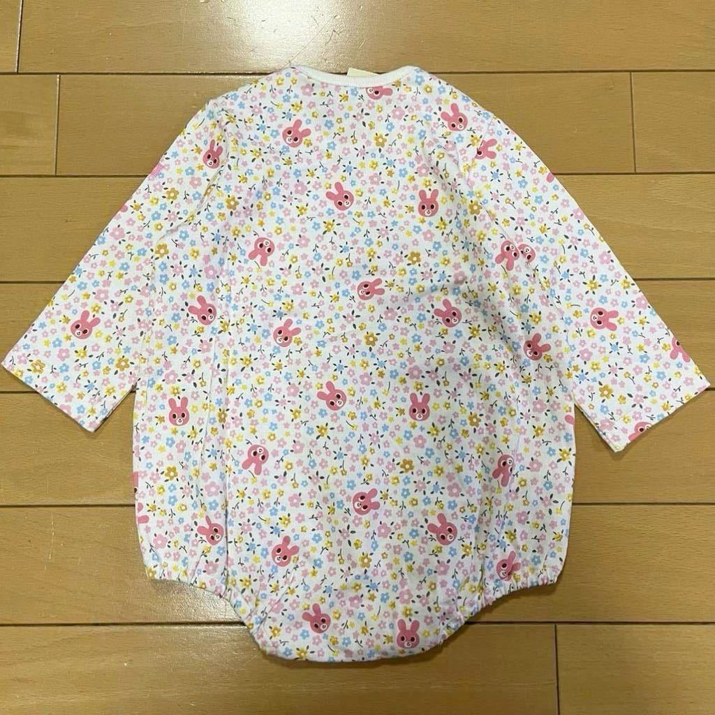 新品★ミキハウス／ホットビスケッツ★うさこ ロンパース 70_画像2