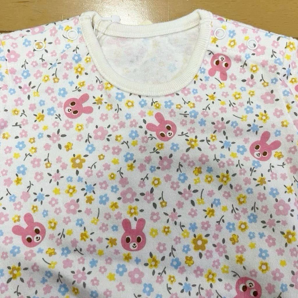 新品★ミキハウス／ホットビスケッツ★うさこ ロンパース 70_画像3