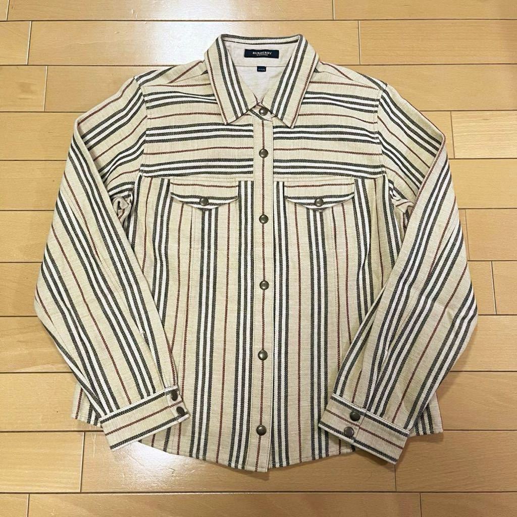 美品★BURBERRY／バーバリー★長袖シャツ 160 厚手_画像1