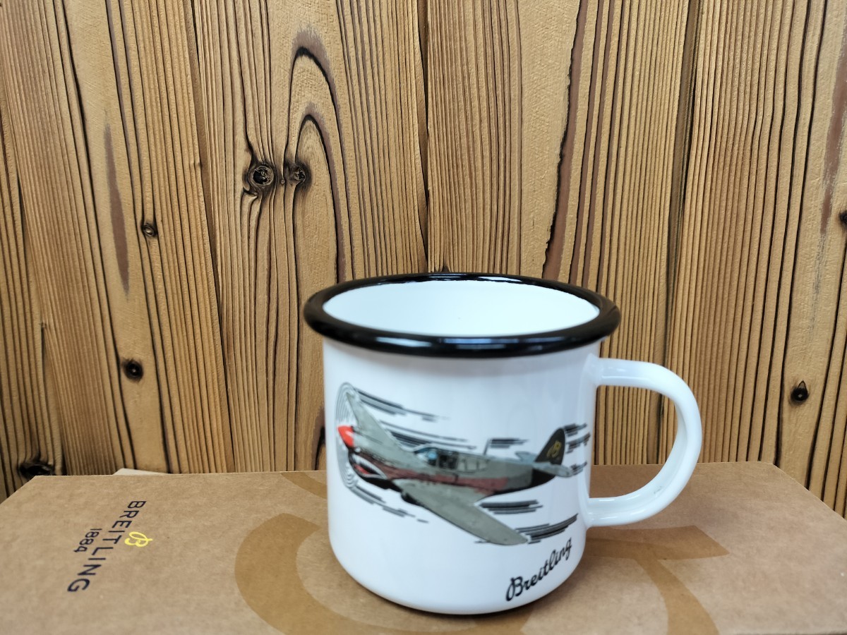 ★未使用 非売品 Breitling ブライトリング ホーローマグカップ ノベルティ マグカップ 3個セット★の画像4